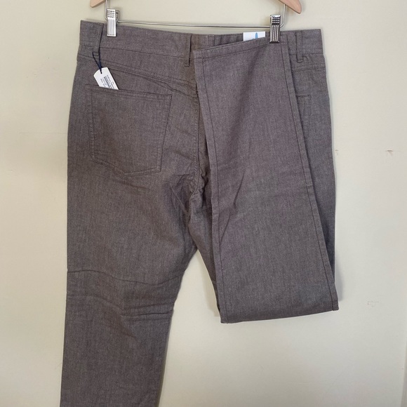 NWT johnnie-o yorke straight leg pants in havana / grey - Picture 5 of 7
